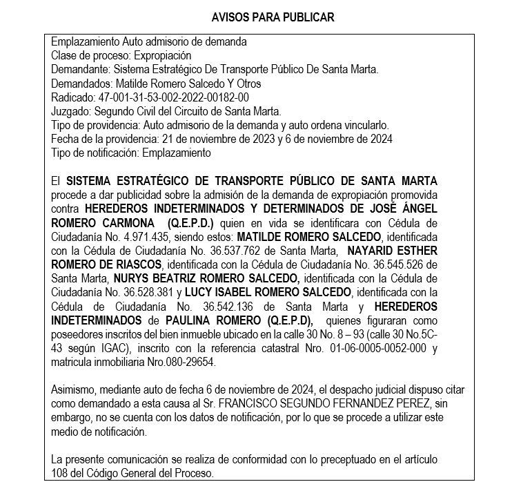 AVISO SETP